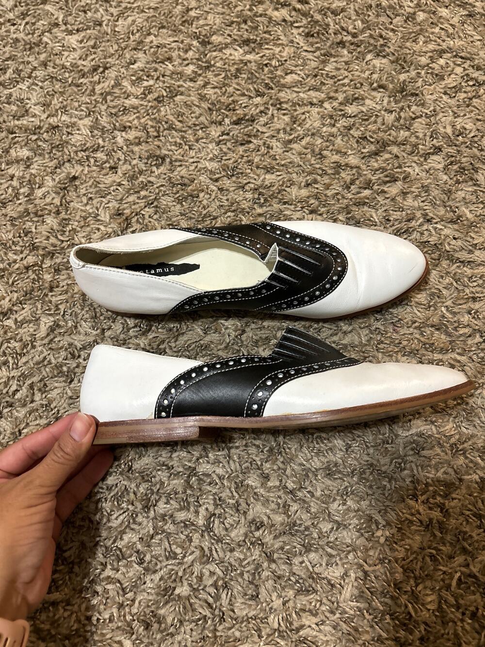 Vintage Oxford Slip On Shoes 9